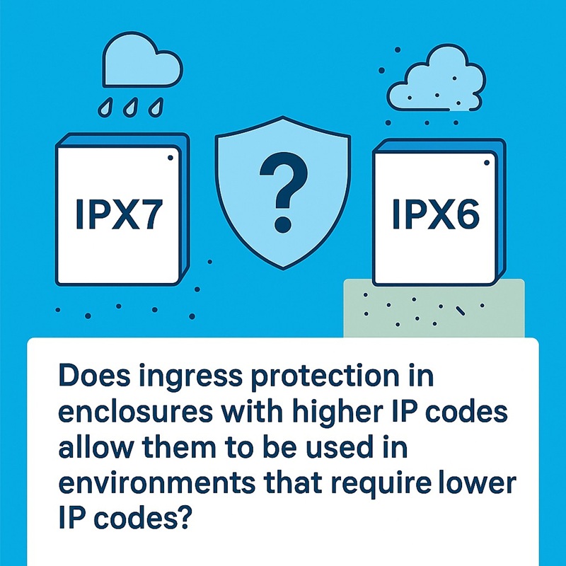 utilizzare custodie con codici IP più elevati in ambienti che richiedono codici IP più bassi